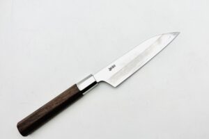 八角胡桃柄　銀三ステンレス　ペティ4.5寸　アウトレット品①