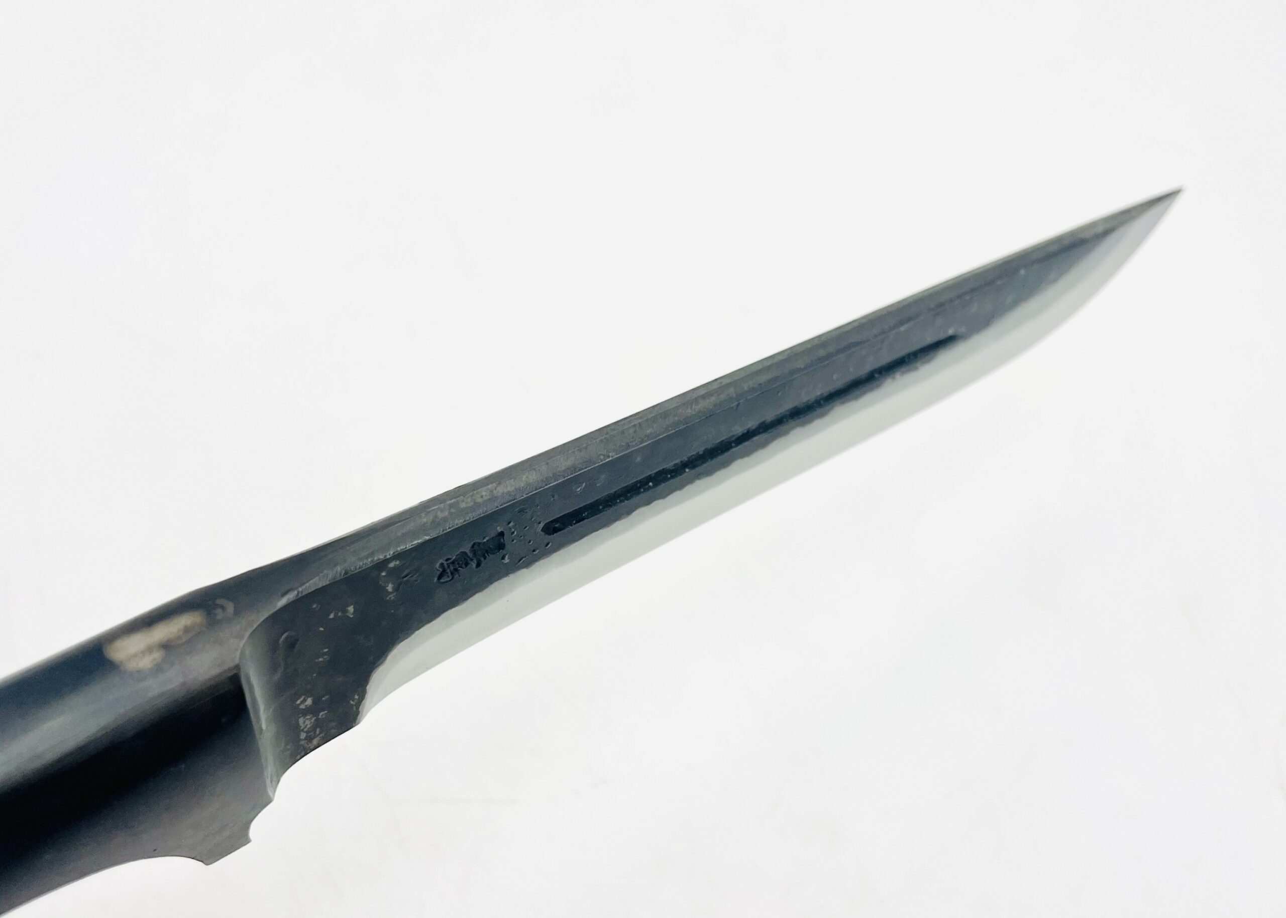 鉄・鋼(青二)パイプ柄剣鉈 7寸 ツートンシース付 - 画像 (4)