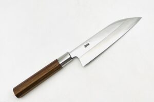 八角胡桃柄 銀三ステンレス 万能包丁 6寸① アウトレット品