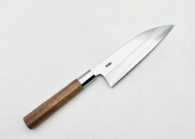 八角胡桃柄　銀三ステンレス　舟行　5.5寸　アウトレット品②