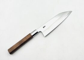 八角胡桃柄　銀三ステンレス　舟行　5.5寸　アウトレット品 ⑤